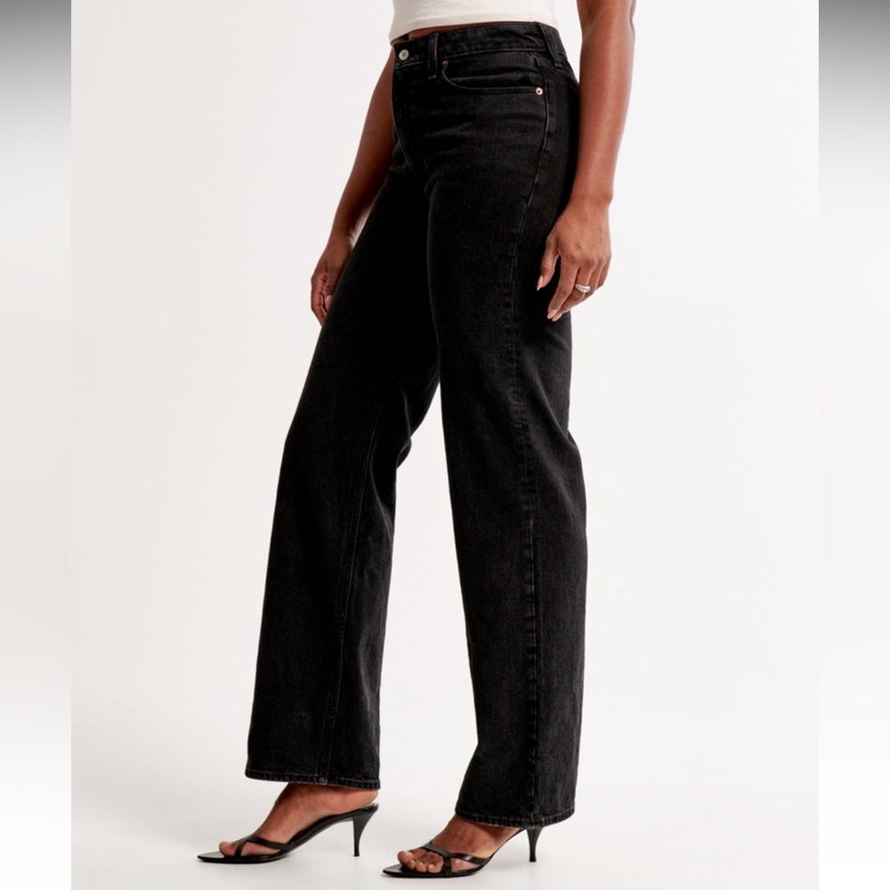 Abercrombie curve love Women's Black Jeans